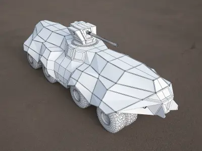 Batmobile tank concept 3ds model 3D model