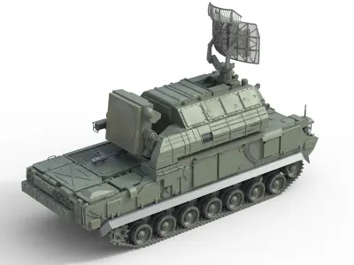 SA 15 Gauntlet  Low-poly 3D model