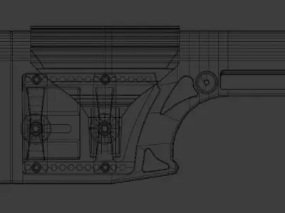 LUTH-AR MBA-1 Buttstock 3D model