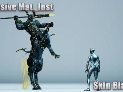 Sci-Fi Centaur Low-poly 3D model