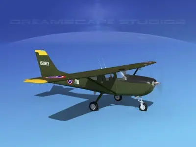 Cessna T-41 Mescalero Royal Thai Army 3D model