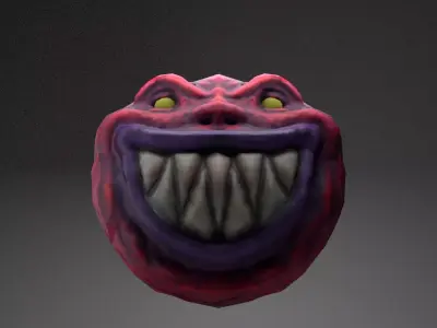 Hell Monster Low Poly Version 3D model