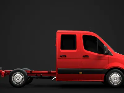 Mercedes Sprinter Chassis Crew Cab L2 RWD 2020 3D model