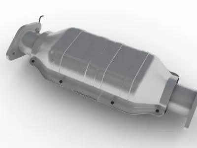 Catalytic Converter Low-poly 3D model