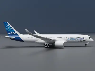 Airbus A350-900 XWB Airbus Home Livery 3D model