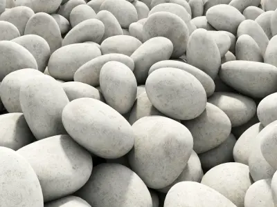 Pebble road part 2 3D model