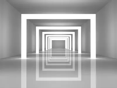 Sci Fi Tunnel 3D model 63