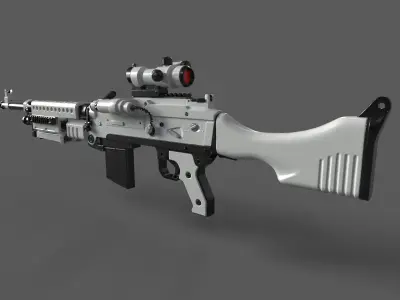 C320 Carbine LowPoly Low-poly 3D model