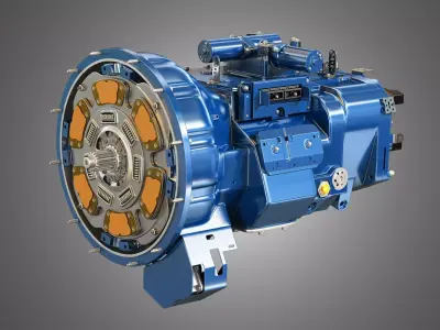 Heavy Duty Truck Transmission 3D model
