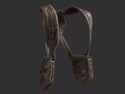 Holster Bag Low-poly 3D model