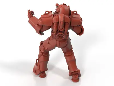 T 60 Combat Armor Fallout Talking for 3D Print 3D print model