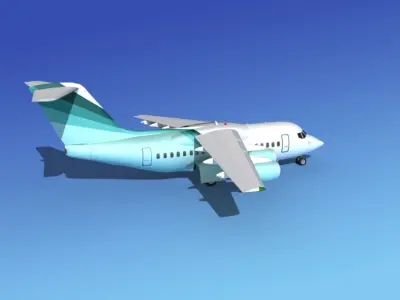 BAe 146-100 Corporate 1 3D model