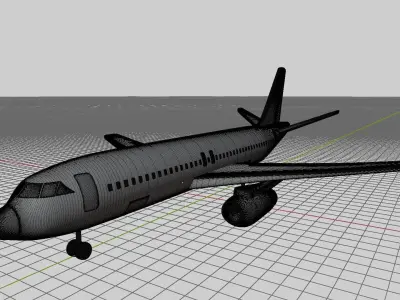 Dassault Mercure 100 Airplane 3D model