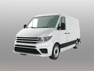 European design panel van Crafter low roof 3D model