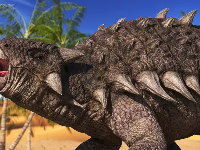 Herbivorous Dinosaurs Collection 3D model