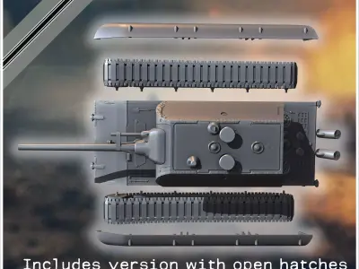 E-100 Tiger Maus Maus Turm Entwicklung super-heavy tank - German 3D print model