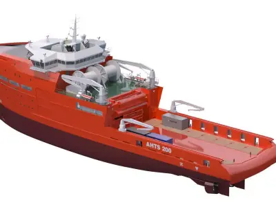 Anchor Handling Tug Supply 3D model
