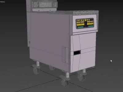 Anets Gas Deep Fryer AGP60 3D model