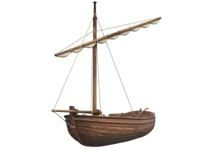 Medieval Boat 3D model