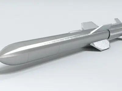 laos Game Missile Low-poly 3D model