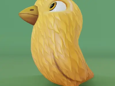 Chicken 3D Model bird Low-poly 3D model