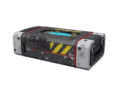 Scifi capacitor cell crafting material GLACIES 3D model