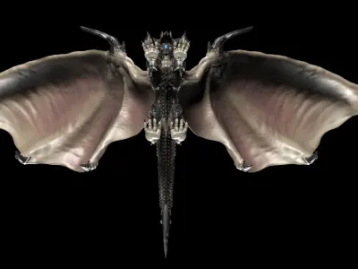 Epic 3D dragon Model 90k Low-poly 3D model