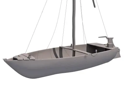 River Nile Boat 3D model