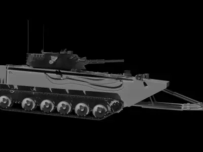 PLA ZBD-05 amphibious fighting vehicle 3D model