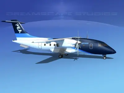Dornier Do-328-130 Pacific Express 3D model