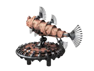 Robofish copper fish 3D model