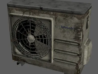 air conditional Low-poly 3D model