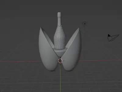 Bottle bird Free low-poly 3D model