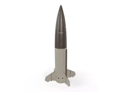 MGM-140 ATACMS Tactical Ballistic Missile Low-poly 3D model