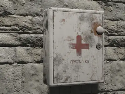 first aid box or medical kit 3D model