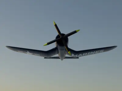 F4 U Corsair Low-poly 3D model