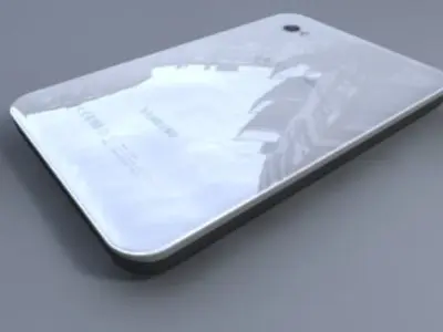 Samsung P1010 Galaxy Tab Wi-Fi  Low-poly 3D model