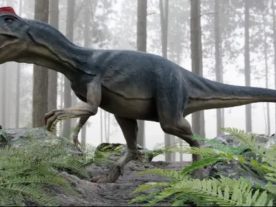 Dinosaur Allosaurus Low-poly 3D model