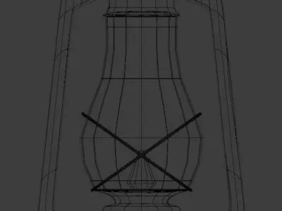 Low Poly Lantern for Blender Free low-poly 3D model