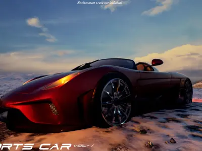 Sports Car VOL 1 Low-poly 3D model