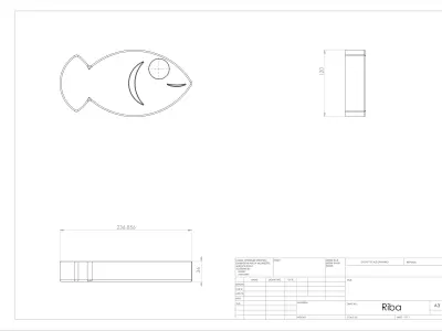 Fish Candle Holder Free 3D model