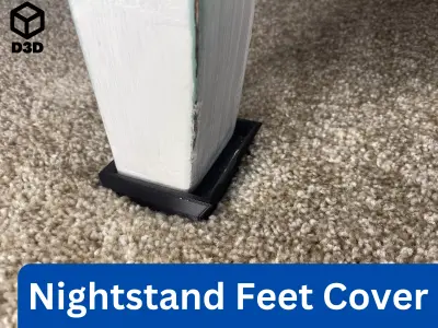 Nightstand Foot Cover Free 3D print model