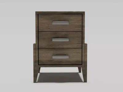 Struct3D - Nightstand 3D 4K Lowpoly PBR Free low-poly 3D model