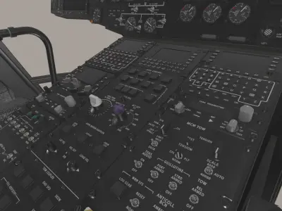 MH-53E Sea Dragon Blank Livery Low-poly 3D model