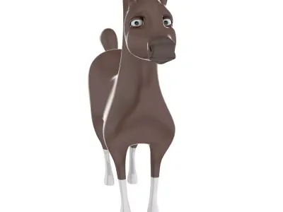 Horse Toy Free low-poly 3D model