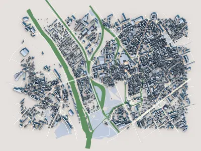 Chalons Cathedral Chalons-en-Champagne France 3D model