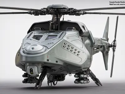 Drone Helicopter 3D model