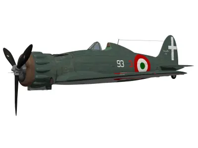 macchi mc200 saetta 3D model
