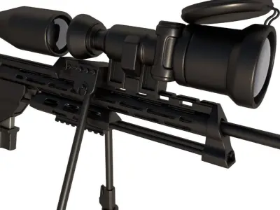 Sniper Rifle DSR-50 3D model