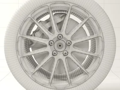 BBS FS3 rim 3D model